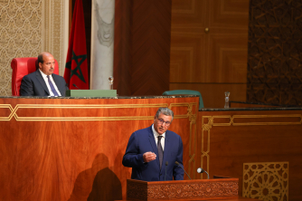 رئيس الحكومة، السيد عزيز أخنوش، يحل بمجلس المستشارين في جلسة عمومية شهرية للإجابة عن الأسئلة المتعلقة بالسياسة العامة (5 يوليوز 2022)