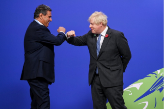 Le Premier ministre britannique reçoit le Chef du Gouvernement M. Aziz Akhannouch en ouverture de la 26ème Conférence COP 26