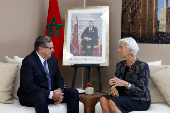 The Head of Government, Aziz Akhannouch, held talks with the President of the European Central Bank (ECB), Christine Lagarde