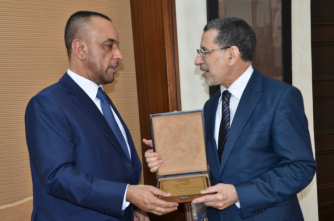 رئيس الحكومة يستقبل السيد خالد بن علي النعيمي رئيس الاتحاد العربي للمكفوفين - رئيس الجمعية العربية لحقوق الانسان