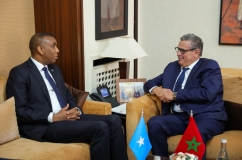 السيد رئيس الحكومة يجري مباحثات مع رئيس الوزراء بجمهورية الصومال الفيدرالية 