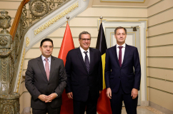 The Head of government, Mr. Aziz Akhannouch, holds talks with the Belgian Prime Minister, Mr. Alexander De Croo